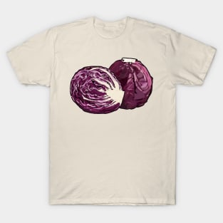 Red cabbage cartoon illustration T-Shirt